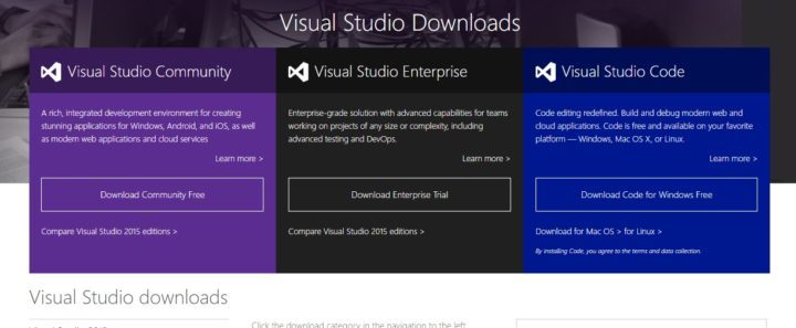 Visual Studio 2015 Download For Mac